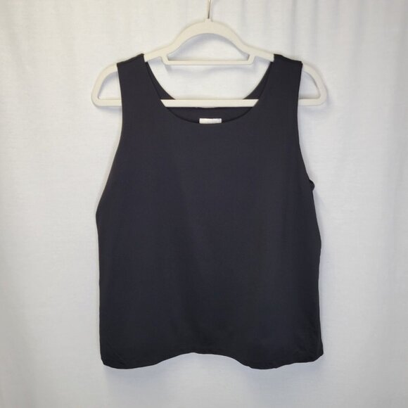 Chico's Tops - Chico's Women's Size 2 Tank Top Black Layered Shapewear Sleeveless
